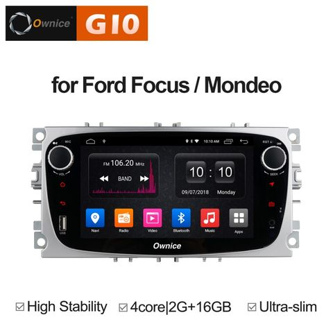 Ownice G10 S7282E-S  Ford Focus 2, Mondeo (Android 8.1) 